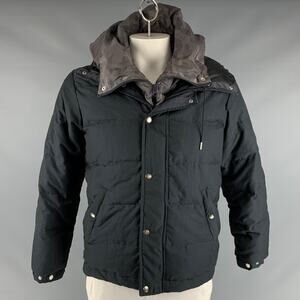 BEAMS Size XL Grey Taupe Mixed Fabrics Polyester Hooded Jacket